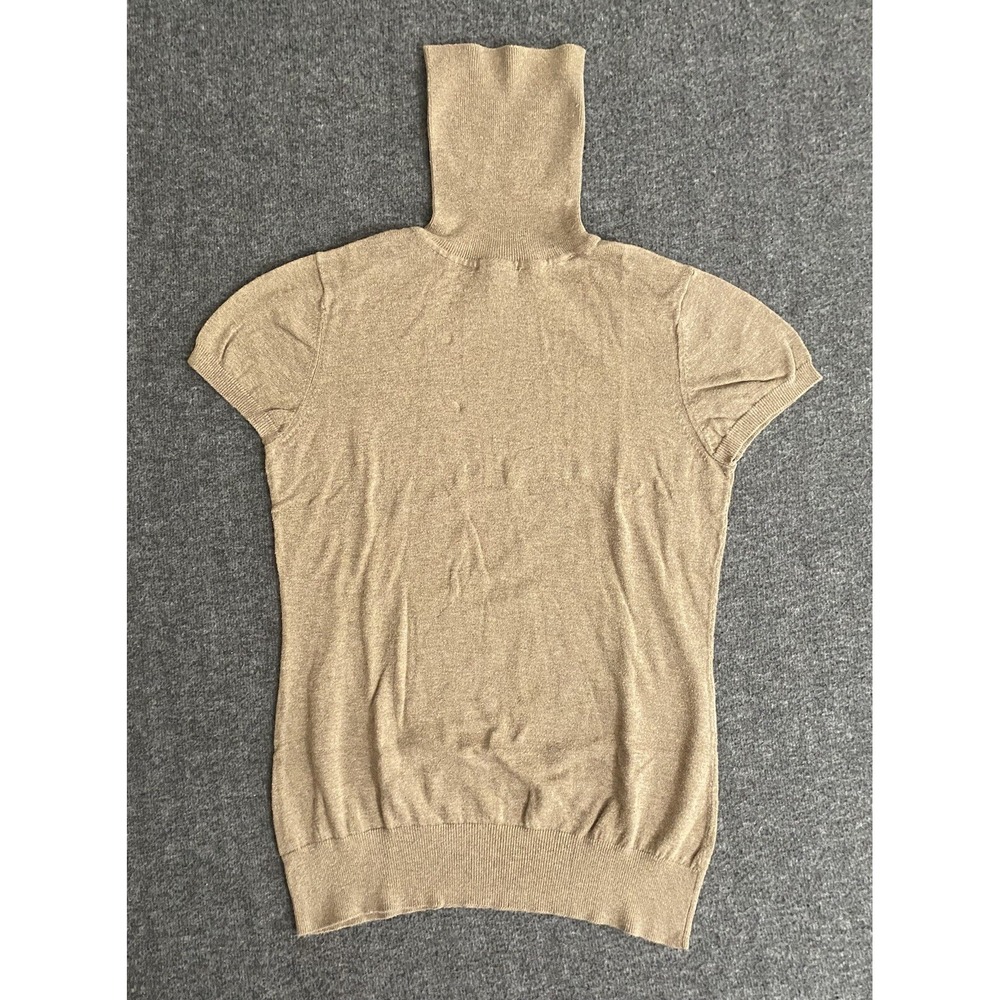 Gap Womens Beige Roll Neck Polyester Blend Jumper Size S